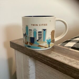 Starbucks Twin Cities Skyline Mug - Blue and White